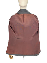 Load image into Gallery viewer, Original 1940s or 1950's Volup Grey Stripe Wool Single Breasted Jacket by Keldore - Bust 40 42
