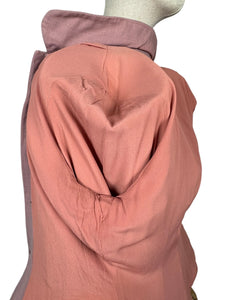Original 1940's Pretty Pink Lightweight Wool Single Breasted Jacket - Bust 36 38