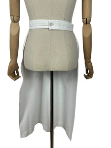 Vintage White Cotton Nurses Uniform Apron - No.2