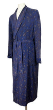Load image into Gallery viewer, Original Men&#39;s 1940&#39;s 1950&#39;s Blue, Red and Cream Paisley Dressing Gown by Tootal - Chest 42

