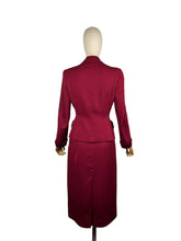 Load image into Gallery viewer, Original 1940’s Richard’s Shops Burgundy Red Wool Suit - Bust 36
