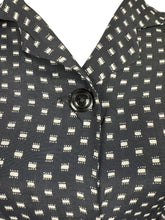 Load image into Gallery viewer, Original 1940's Black and White Petite Length Belted Day Dress - Bust 38 *
