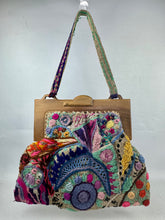Load image into Gallery viewer, Original Early 20th Century Wool Embroidered Bag with Wooden Frame
