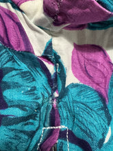 Load image into Gallery viewer, Original 1950's Cotton Dress in White, Green, Pink and Blue - Bust 36

