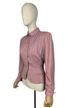 Load image into Gallery viewer, Original 1940&#39;s Pretty Pink Lightweight Wool Single Breasted Jacket - Bust 36 38
