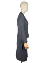 Load image into Gallery viewer, Original 1930's Single Breasted Grey Wool Pinstripe Suit - Bust 34 36
