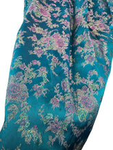 Load image into Gallery viewer, Stunning Original 1950&#39;s Sidney Smith Evening Dress in Blue, Pink and Green - Bust 36 *

