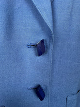 Load image into Gallery viewer, Original 1940&#39;s Hyacinth Blue Fine Linen Skirt Suit by Sacony Palm Beach - Bust 38 40
