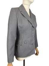 Load image into Gallery viewer, Original 1940's Grey Wool Single Breasted Jacket by F.A.Brackley - Bust 34 36 *
