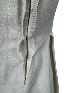 Original 1940's Ivory Crepe Day Dress - Perfect Summer Dress - Bust 36 *