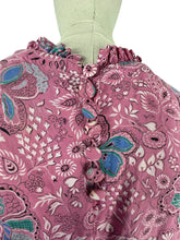 Load image into Gallery viewer, Original Late 1930's or Early 1940's Pretty Pink Cold Rayon Floral Day Dress - Bust 34 36 *

