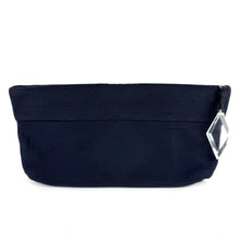 Load image into Gallery viewer, Original 1940's American Corde Style Bag in Navy Blue with Huge Lucite Zip Pull *
