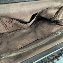 Load image into Gallery viewer, Original 1930’s 1940’s Large Wool Work Embroidered Bag with Leather Handle - Beautiful Vintage Handbag
