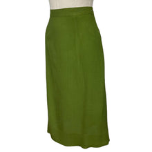 Load image into Gallery viewer, Original 1940&#39;s Green Lightweight Linen Skirt - Waist 28&quot;
