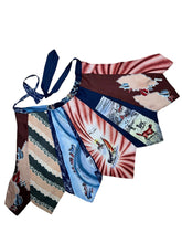 Load image into Gallery viewer, Original Home Made 1940&#39;s Apron Made from 1940&#39;s Ties with Dogs, Leaves, Birds and Boats

