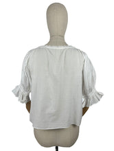 Load image into Gallery viewer, Antique Fine Cotton Lawn Chemise with Huge Sleeves - Would Make a Great Blouse - Bust 34 36
