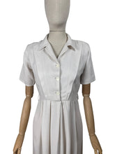 Load image into Gallery viewer, Original 1940&#39;s Ivory Crepe Day Dress - Perfect Summer Dress - Bust 36 *
