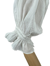 Load image into Gallery viewer, Antique Fine Cotton Lawn Chemise with Huge Sleeves - Would Make a Great Blouse - Bust 34 36
