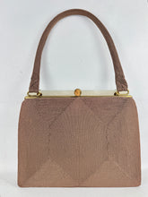 Load image into Gallery viewer, Original 1940's Corde Handbag in Soft Brown with Original Mirror
