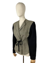 Load image into Gallery viewer, Original 1940’s Gimbel Brothers Black and White Check Jacket - Bust 36 38
