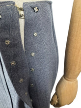 Load image into Gallery viewer, Original 1930's Single Breasted Grey Wool Pinstripe Suit - Bust 34 36
