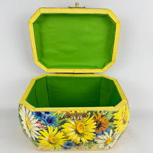 Load image into Gallery viewer, Beautiful Vintage Wooden Box Bag with Bright Floral and Pretty Butterfly Decoupage
