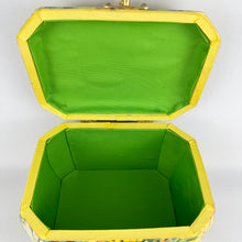 Load image into Gallery viewer, Beautiful Vintage Wooden Box Bag with Bright Floral and Pretty Butterfly Decoupage
