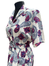 Load image into Gallery viewer, Original 1940’s CC41 Novelty Print Belted Day Dress - Bust 34 36
