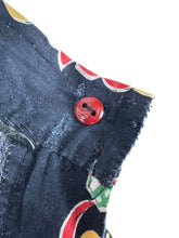 Load image into Gallery viewer, Original 1950&#39;s Black, Green and Red Novelty Print Spanish Flamenco Skirt - Waist 29 *
