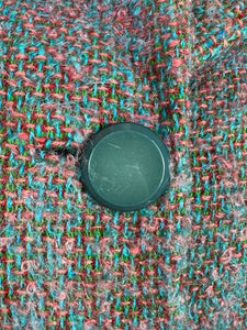 Original Late 1950's or Early 1960's Vibrant Wool Hebe Skirt Suit - Bust 36
