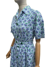 Load image into Gallery viewer, RESERVED - DO NOT BUY Original 1940’s Berry Print Belted Chore Dress with Pockets - Bust 38
