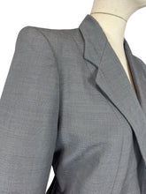 Load image into Gallery viewer, Original 1940s or 1950's Volup Grey Stripe Wool Single Breasted Jacket by Keldore - Bust 40 42
