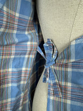 Load image into Gallery viewer, Original Early 1930&#39;s Blue, White, Red and Yellow Cotton Chore Dress - Bust 34 36
