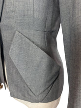 Load image into Gallery viewer, Original 1940's or 1950's Connei Model Jacket in Grey Wool with Single Button Closure - Bust 34 36
