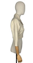 Load image into Gallery viewer, Original 1950&#39;s Oatmeal Wool Cropped Jacket by Richard Shop - Bust 32 34
