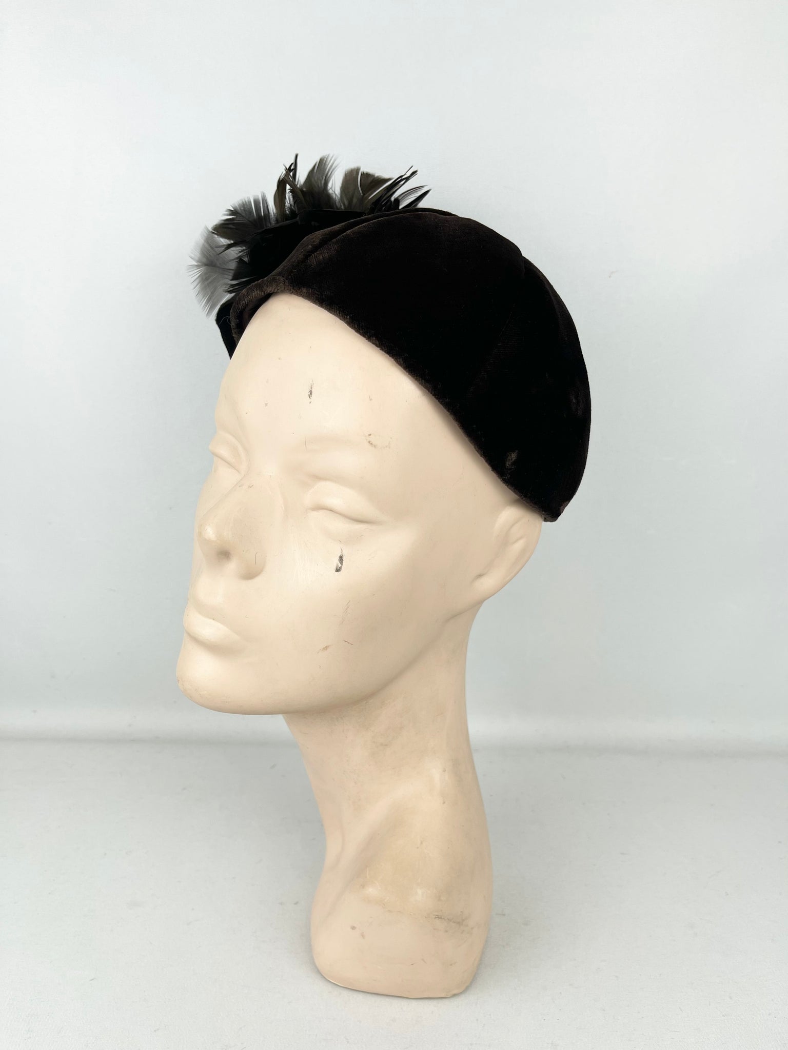 Brown skull cap on sale