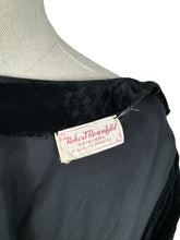 Load image into Gallery viewer, Original 1940&#39;s Black Velvet Beaded Jumpsuit by Robert Rosenfeld - Bust 34
