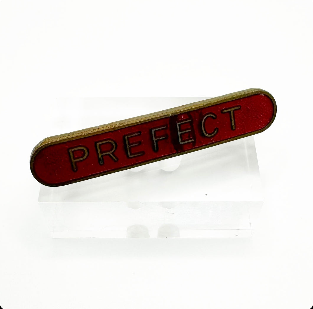 Original 1950's Red and Gold Enamel School Prefect Badge