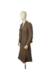 Load image into Gallery viewer, Original 1930&#39;s Single Breasted Walking Suit in Brown, Red, Green, Blue and Mustard Tweed - Bust 38
