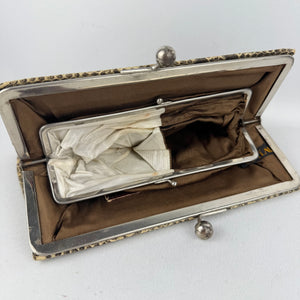 Original Wilco 1930's 1940's Faux Snakeskin Clutch Bag - Great Vintage Accessory