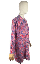 Load image into Gallery viewer, Original 1940's CC41 Pink Floral Cotton Smock - Bust 38 40 42 *
