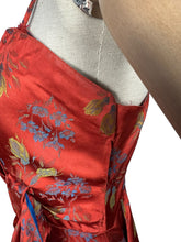 Load image into Gallery viewer, Original 1950&#39;s Flame Red Evening Dress by Lee Delman - Bust 38 39
