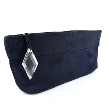 Load image into Gallery viewer, Original 1940's American Corde Style Bag in Navy Blue with Huge Lucite Zip Pull *
