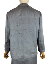 Load image into Gallery viewer, Original 1950's Davidow Grey Fleck Wool Suit with Covered Buttons - Bust 42 44
