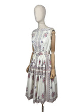 Load image into Gallery viewer, Original 1950’s California Cotton Belted Day Dress - Bust 34 35
