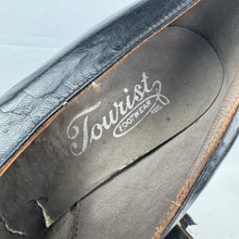 Load image into Gallery viewer, Original 1940's CC41 Black Leather Court Shoes with Suede and Buckle Trim - UK 3
