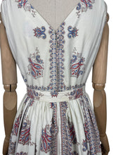 Load image into Gallery viewer, Original 1950’s California Cotton Belted Day Dress - Bust 34 35
