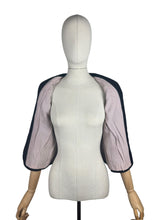 Load image into Gallery viewer, Original 1940's Hershelle Black Wool Short Sleeved Jacketed with Covered Buttons - Bust 34
