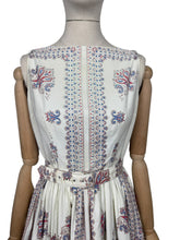 Load image into Gallery viewer, Original 1950’s California Cotton Belted Day Dress - Bust 34 35

