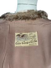 Load image into Gallery viewer, Original 1940&#39;s Faux Fur Brown Teddy Bear Edge to Edge Jacket - Bust 38
